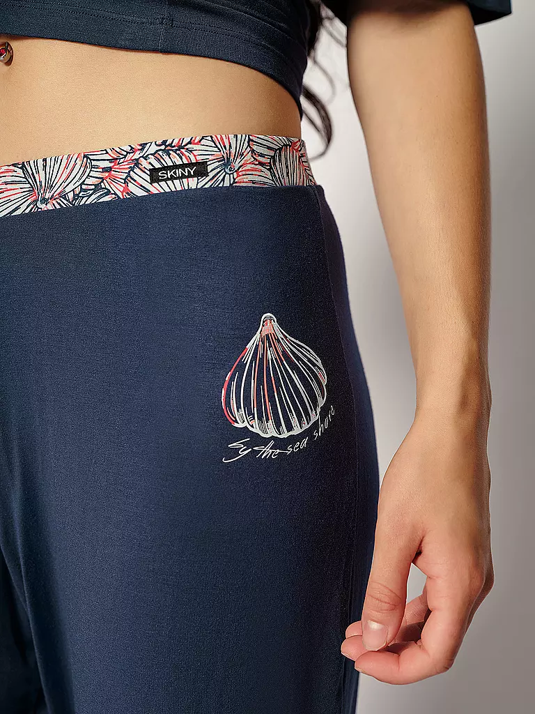 SKINY | Pyjamahose | Azul oscuro