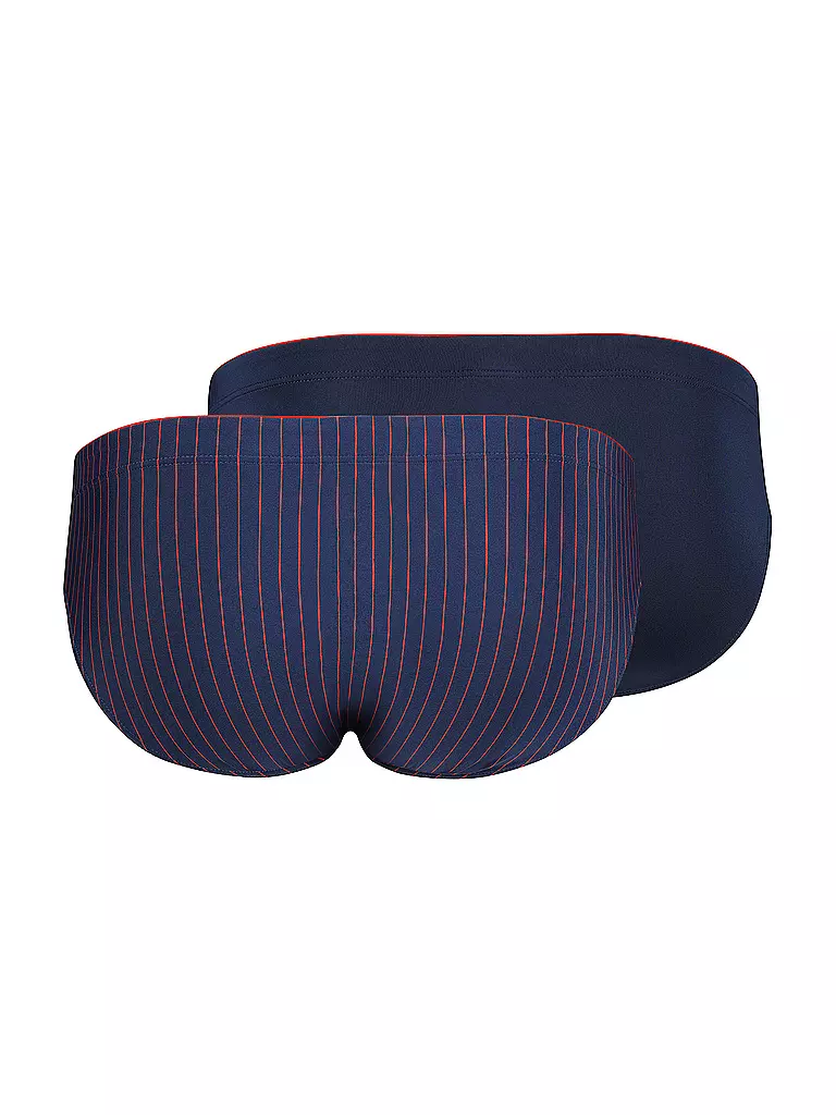 SKINY | Slip 2er Pkg. navyred stripes selection | Azul oscuro