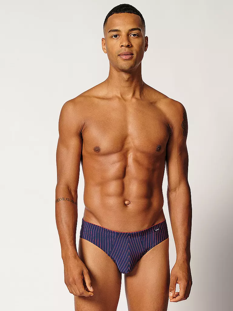 SKINY | Slip 2er Pkg. navyred stripes selection | Azul oscuro