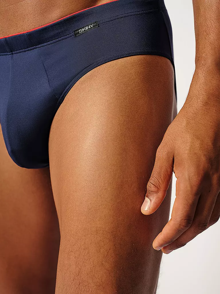 SKINY | Slip 2er Pkg. navyred stripes selection | Azul oscuro