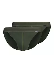 SKINY | Slip paquete de 2 negro | Oliva