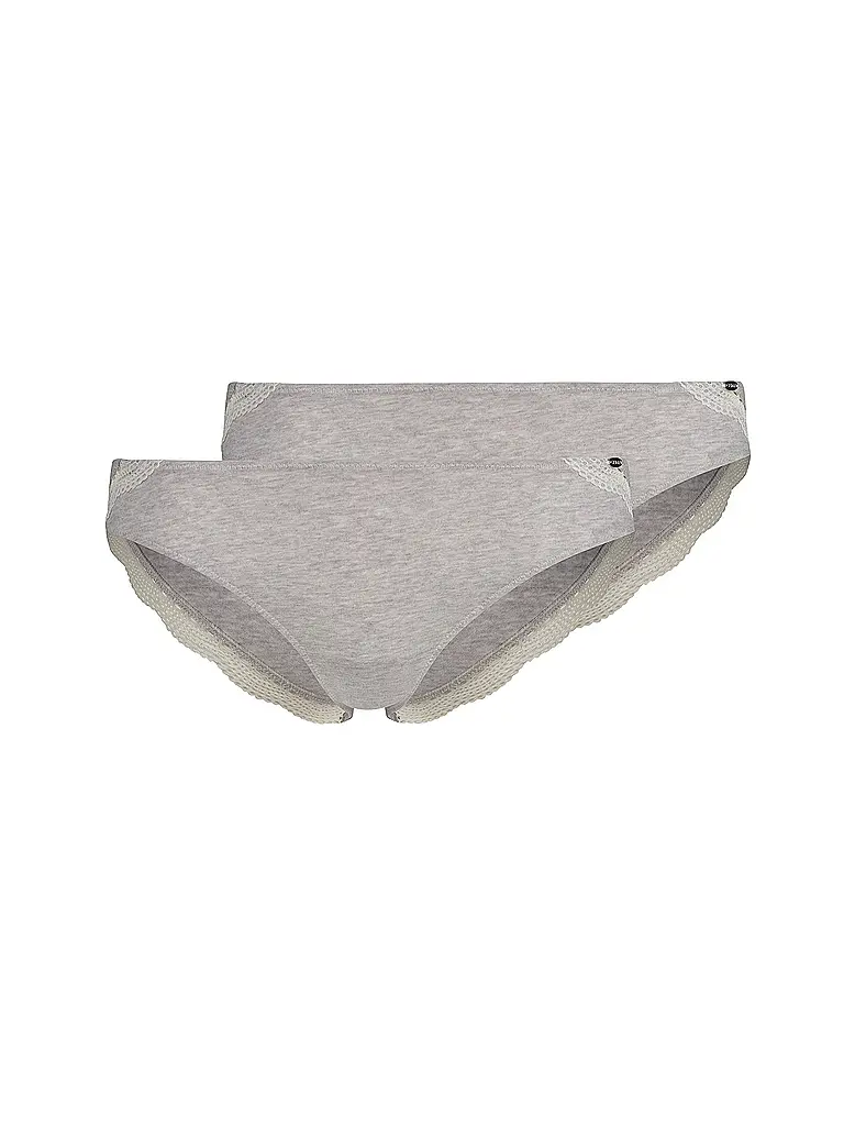 SKINY | Slip Paquete de 2 gris jaspeado | hellgrau