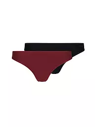 SKINY | String Paquete de 2 "Micro Lovers" (Beige) | Rojo oscuro