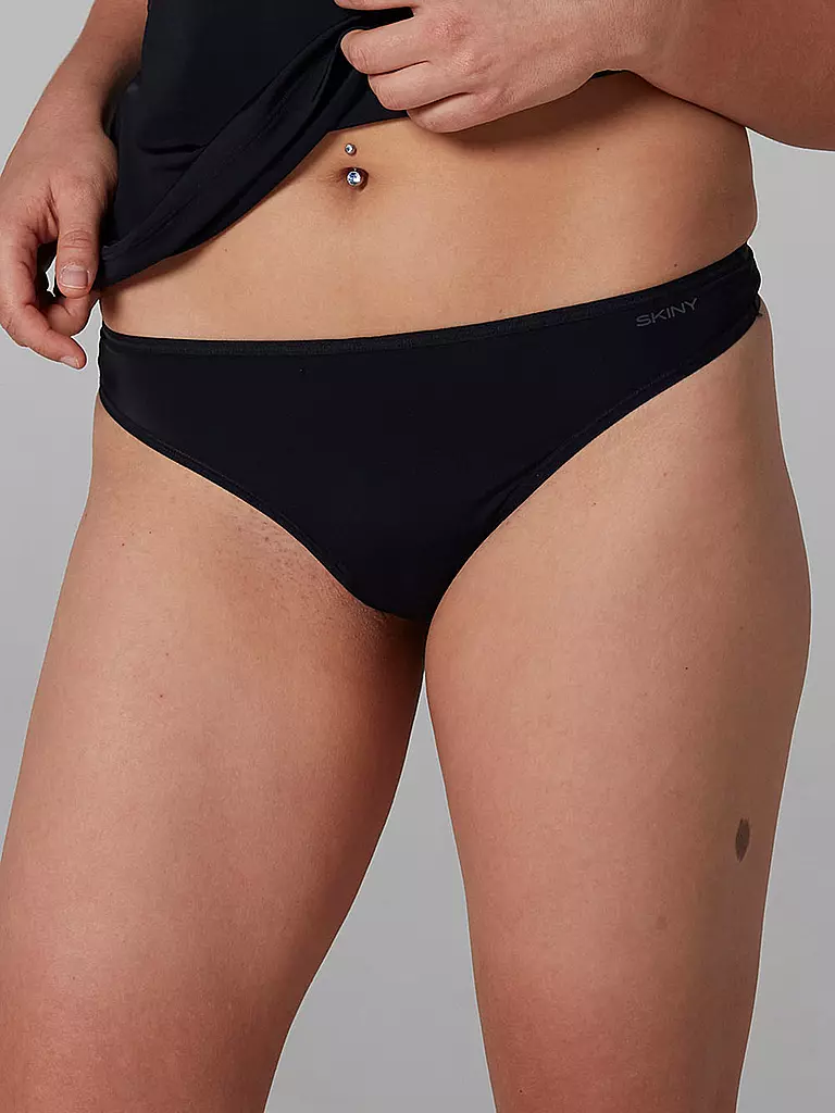 SKINY | String Paquete de 2 "Micro Lovers" (Negro) | schwarz