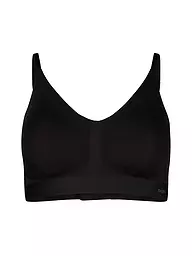 SKINY | Sujetador sin aros deco rosa | Negro