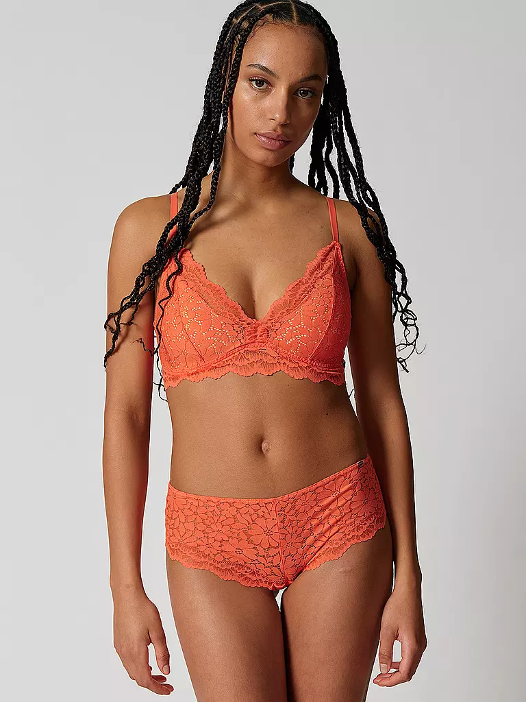 SKINY | Sujetador triángulo con relleno cheeky flamingo | Naranja