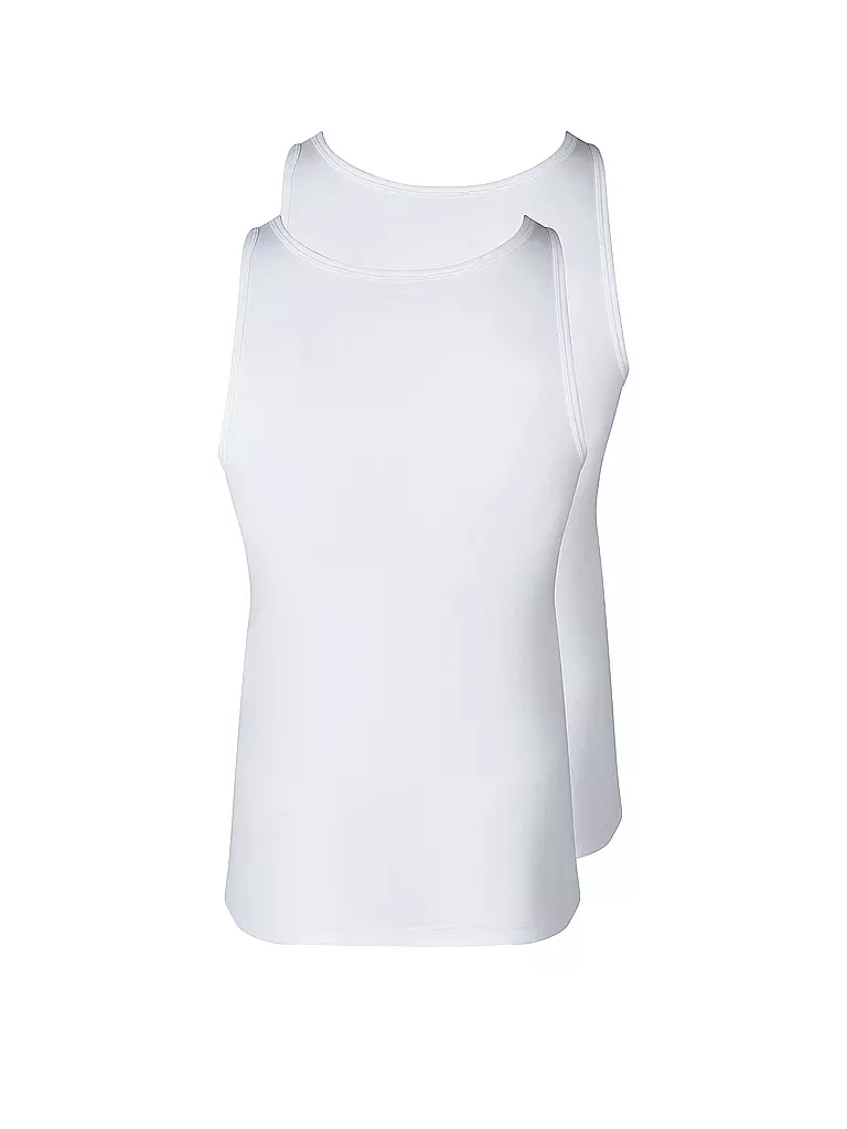 SKINY | Top - Camiseta interior, paquete de 2 (Blanco) | 