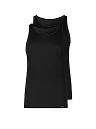 SKINY | Camiseta de tirantes - Camiseta interior, paquete de 2, azul Crown | Negro
