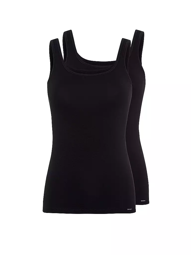 SKINY | Top Paquete de 2 "Advantage Cotton" (Negro) | Negro