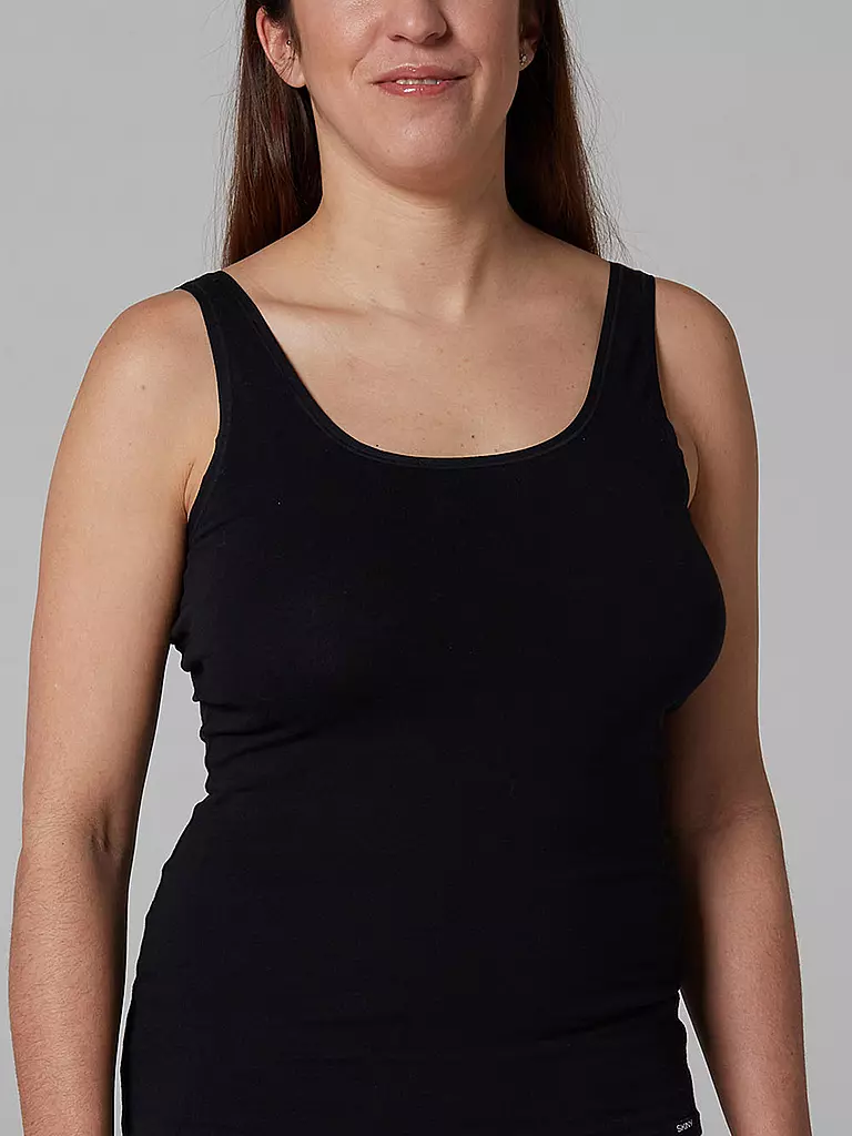 SKINY | Top Paquete de 2 "Advantage Cotton" (Negro) | Negro