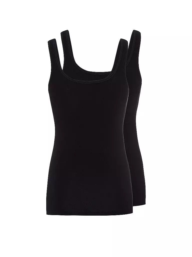 SKINY | Top Paquete de 2 "Advantage Cotton" (Negro) | 