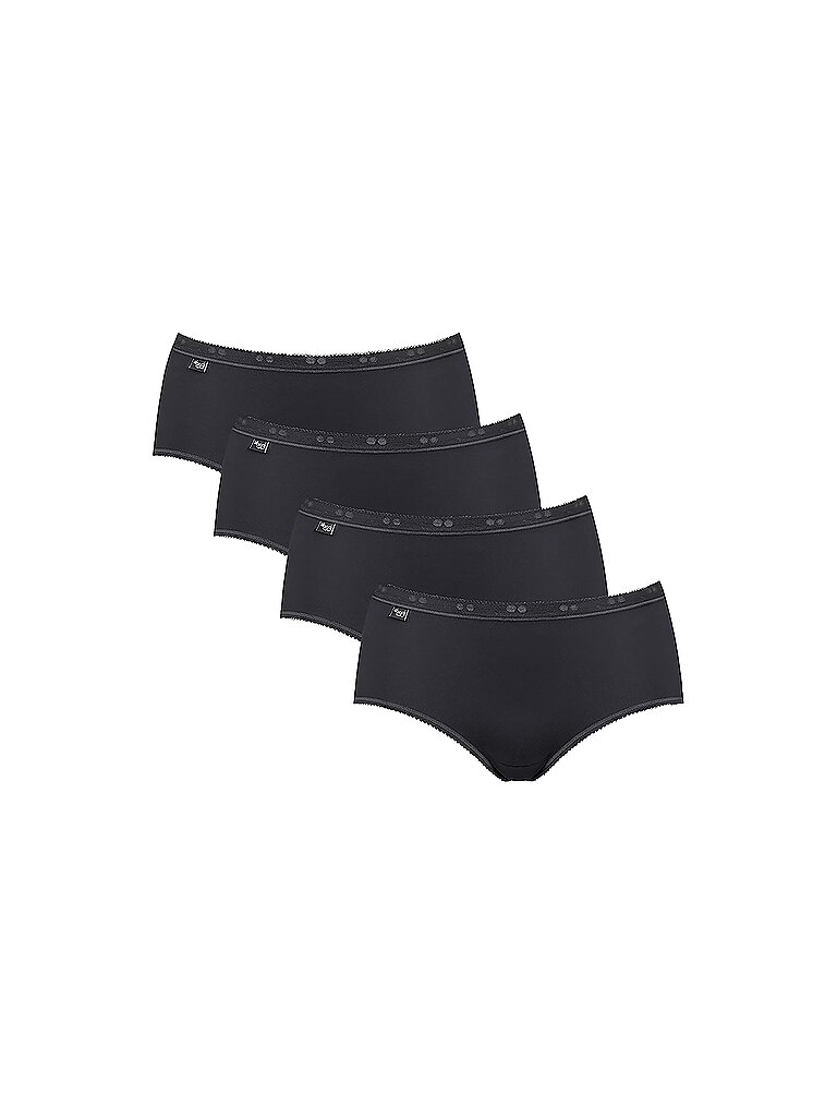 Sloggi Midi-Slip BASIC 4-er negro negro