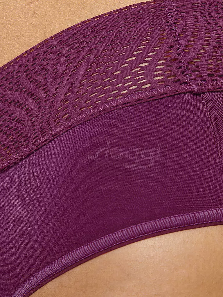 SLOGGI | Braga menstrual hipster, paquete de 2, color vino | 