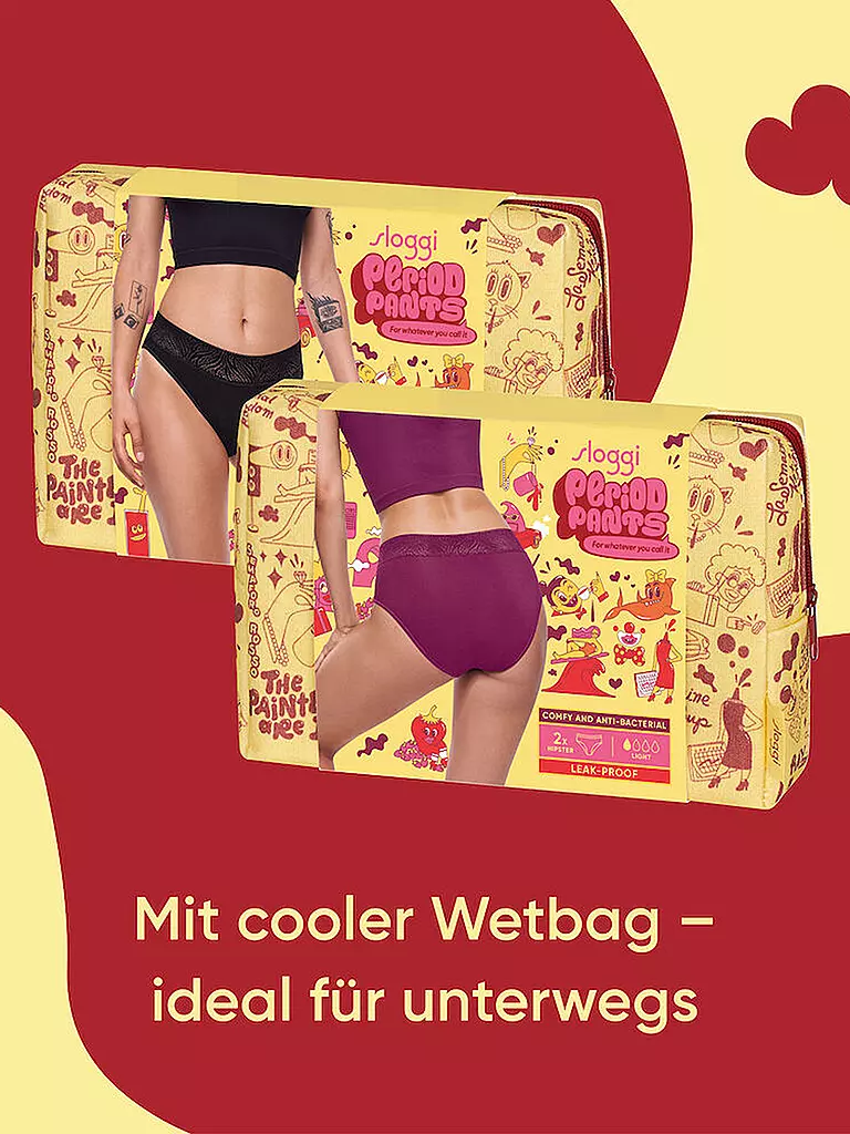 SLOGGI | Braga menstrual pack de 2 wine | 
