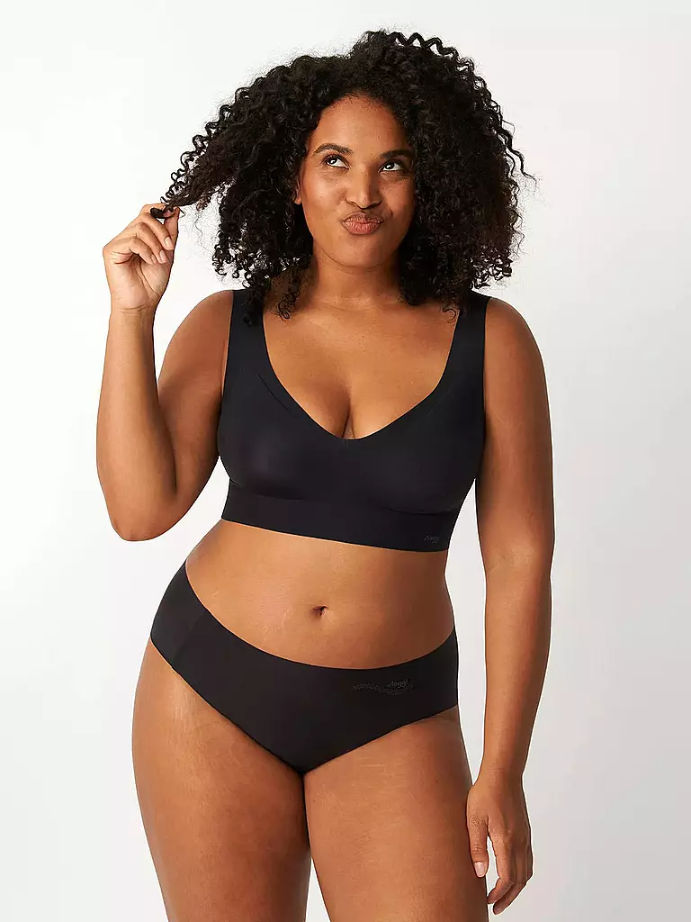 SLOGGI | Bustier - Bralette "Zero Feel" (Negro) | Negro