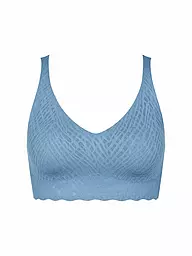 SLOGGI | Bustier ZERO FEEL BLISS negro | Azul claro