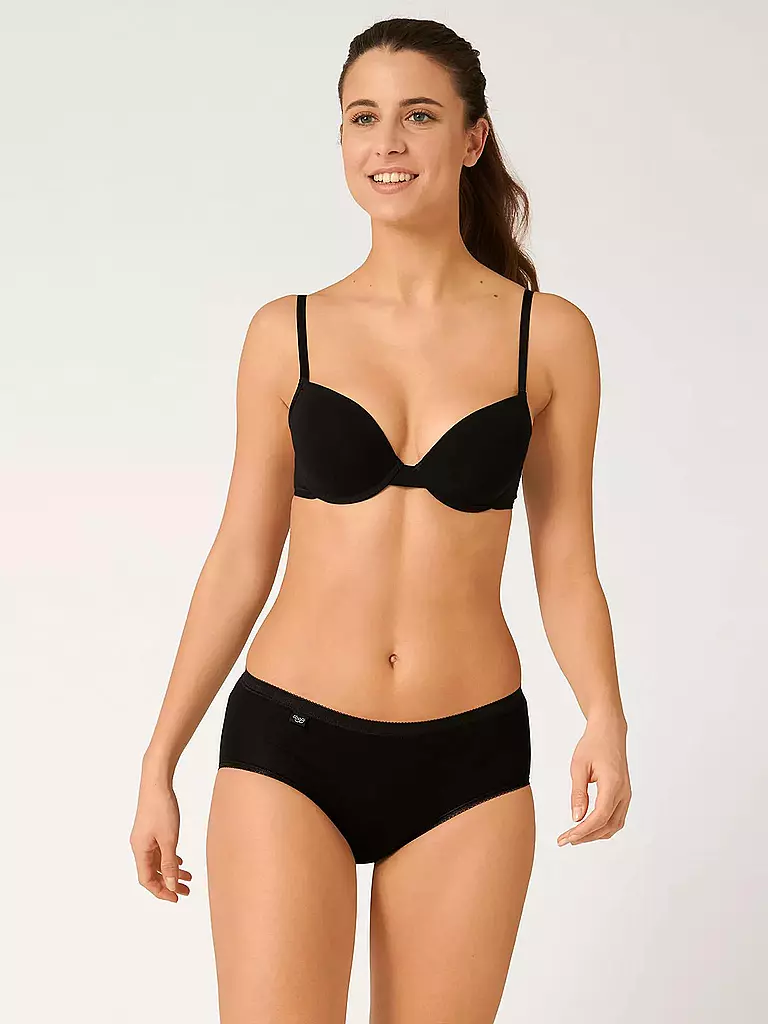 SLOGGI | Midi-Slip "Basic" pack de 4 (Negro) | Negro