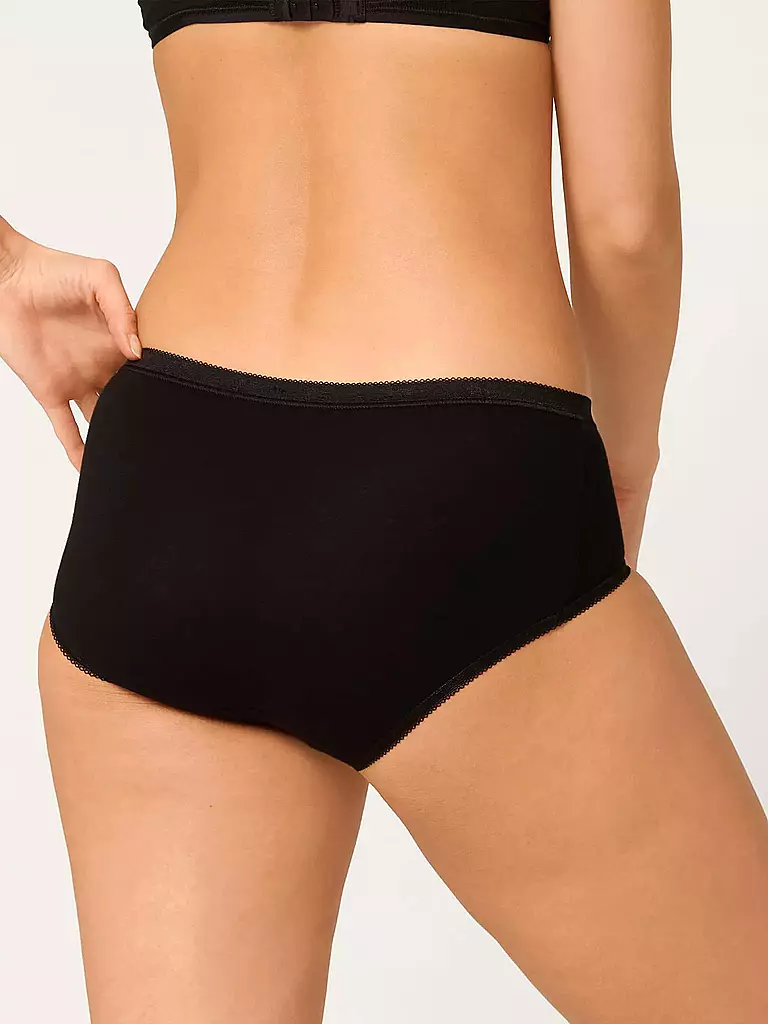 SLOGGI | Midi-Slip "Basic" pack de 4 (Negro) | 