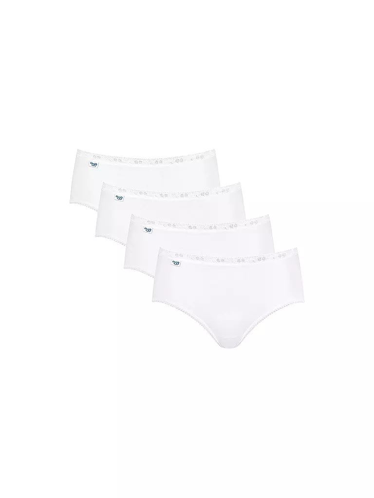 SLOGGI | Midislip Basic Paquete de 4 blanco | Blanco