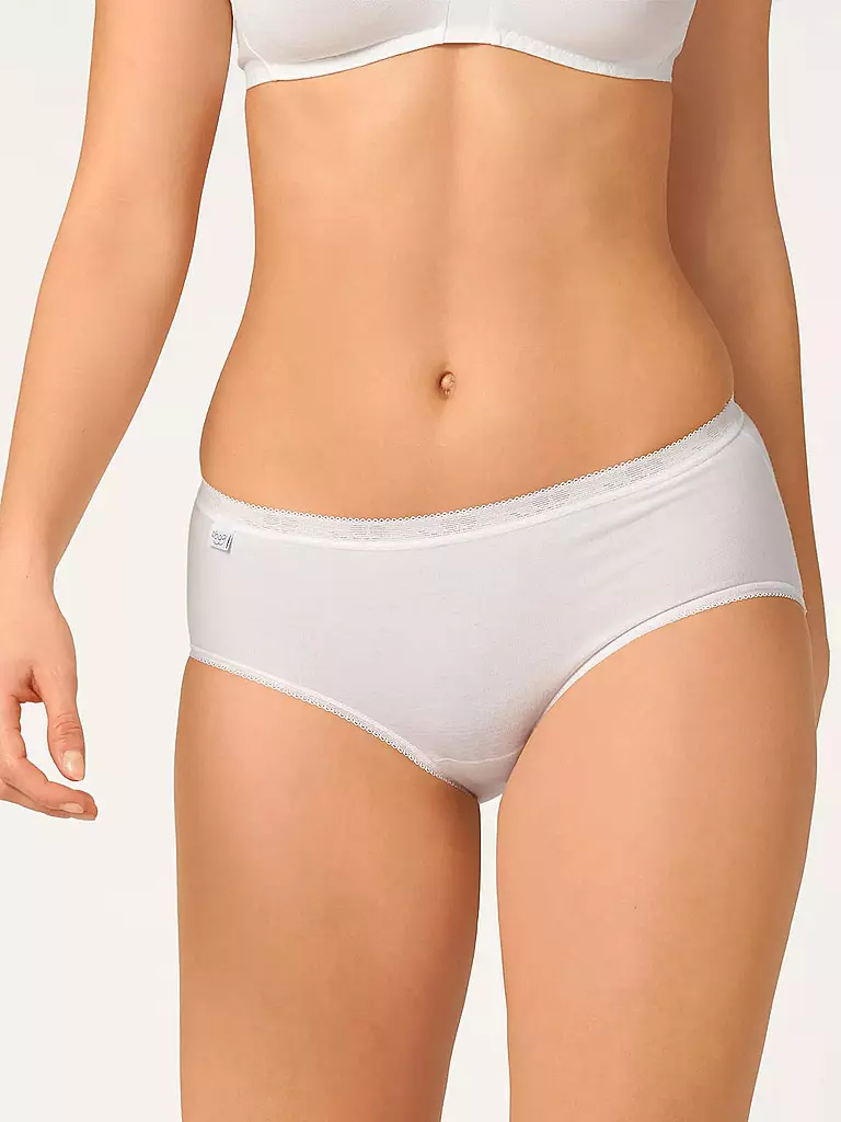 SLOGGI | Midislip Basic Paquete de 4 blanco | 