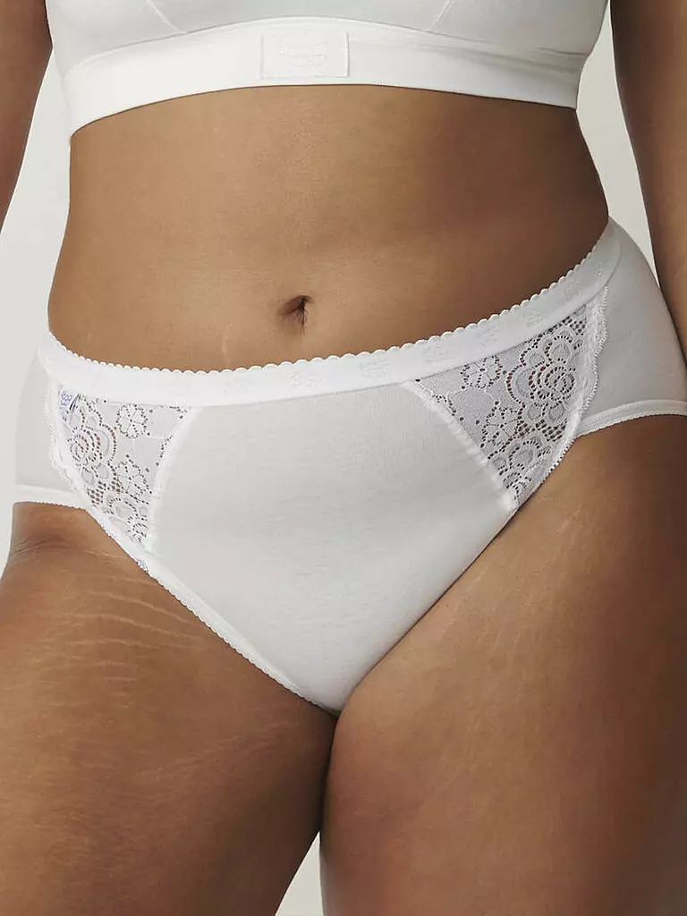 SLOGGI | Slip "Midi Chic" pack de 4 (Blanco) | 