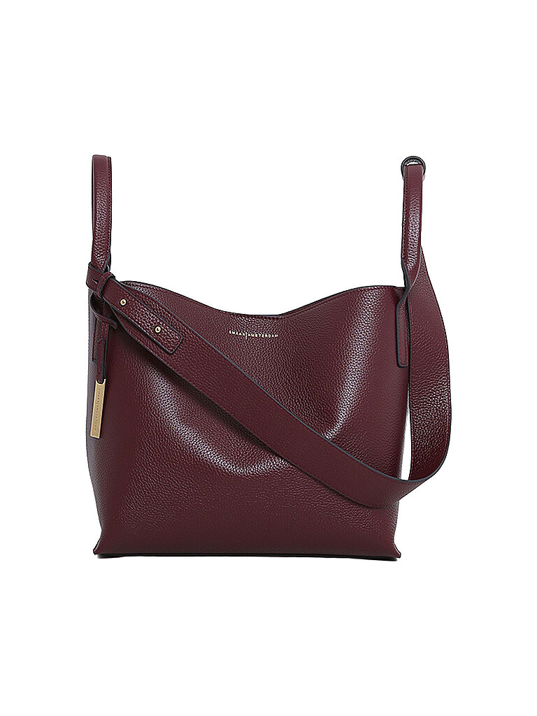 Smaak Amsterdam Bolso de cuero - Bucket Bag SCOTT rojo oscuro