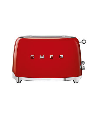 SMEG | Tostadora de 2 ranuras, estilo retro años 50, roja TSF01RDEU