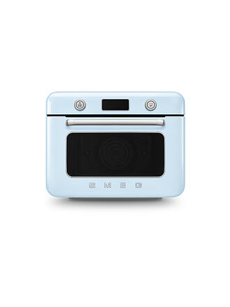 SMEG | Horno de vapor combinado de mesa azul pastel