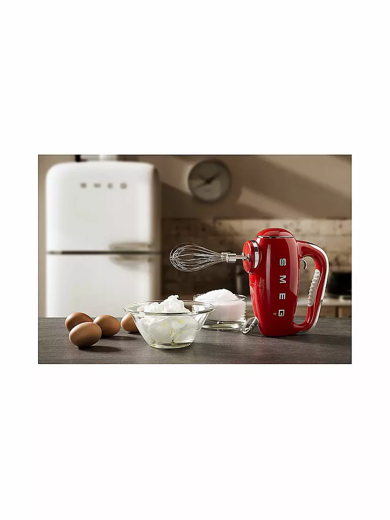 SMEG | Batidora de mano roja estilo retro de los años 50 HMR01PGEU | 