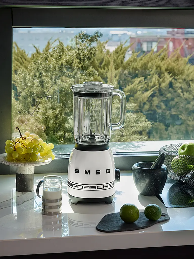 SMEG | Batidora de vaso 1,5l PORSCHE X Carrar White | Blanco
