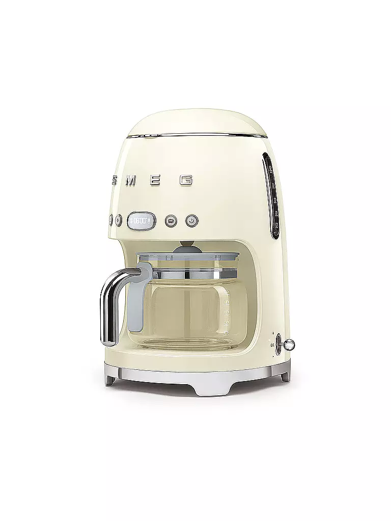 SMEG | Cafetera de filtro estilo retro años 50 crema DCF02CREU | Crema