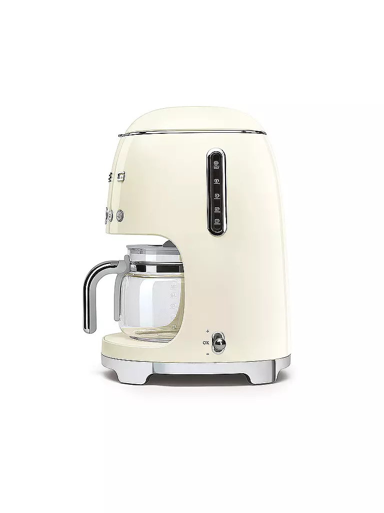 SMEG | Cafetera de filtro estilo retro años 50 crema DCF02CREU | Crema