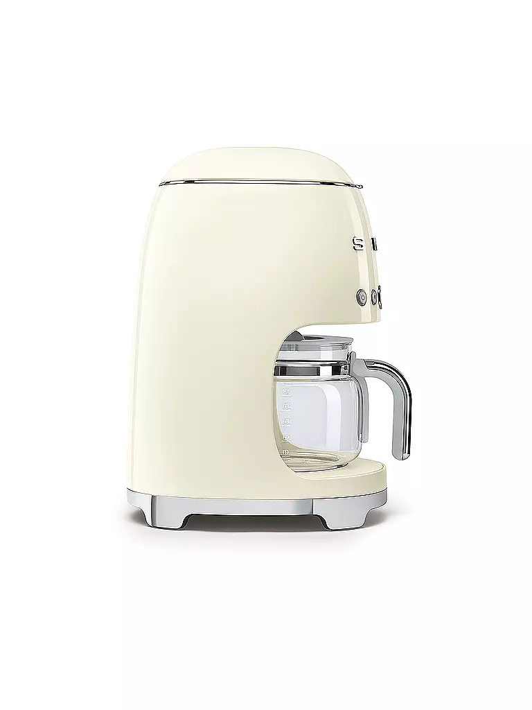 SMEG | Cafetera de filtro estilo retro años 50 crema DCF02CREU | Crema