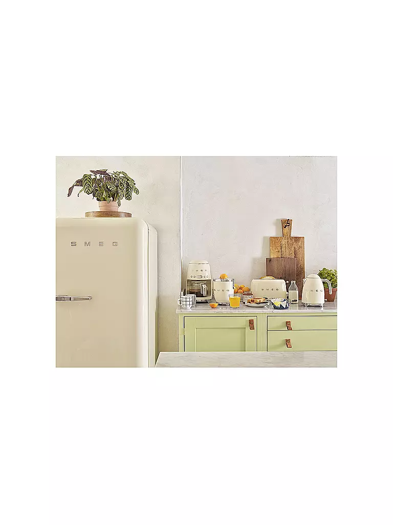 SMEG | Cafetera de filtro estilo retro años 50 crema DCF02CREU | Crema