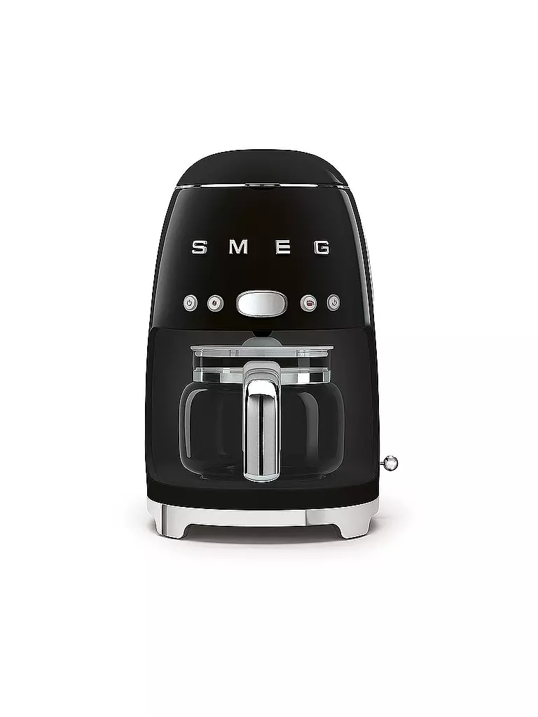 SMEG | Cafetera de filtro estilo retro años 50 negra DCF02BLEU | schwarz