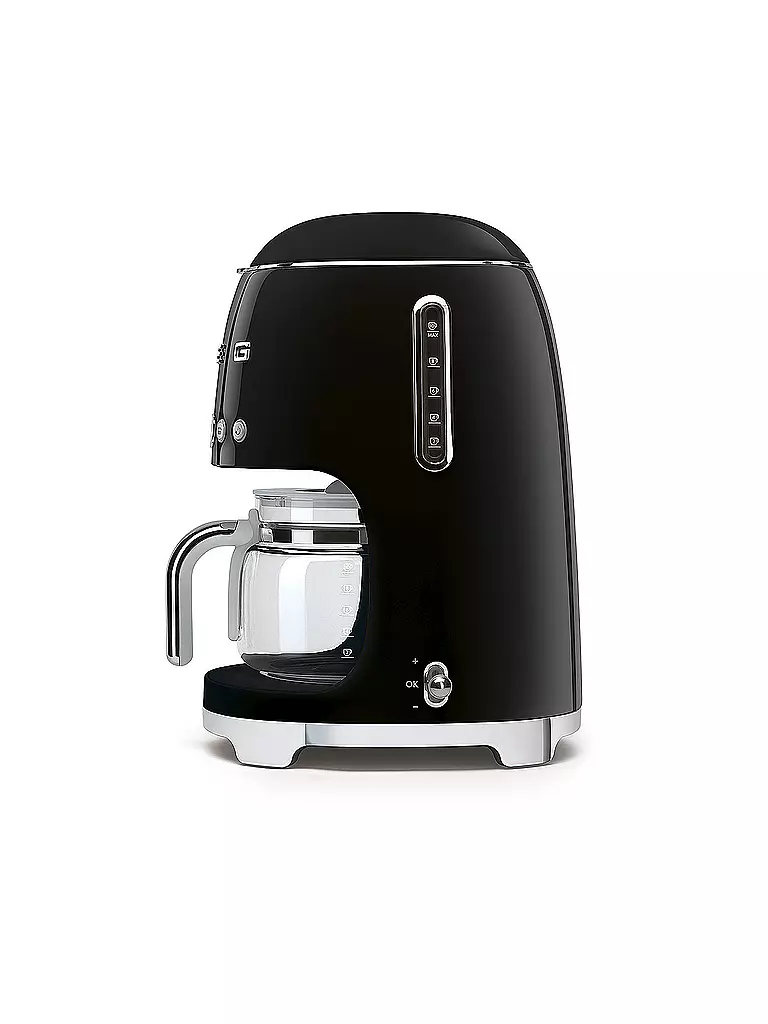 SMEG | Cafetera de filtro estilo retro años 50 negra DCF02BLEU | 