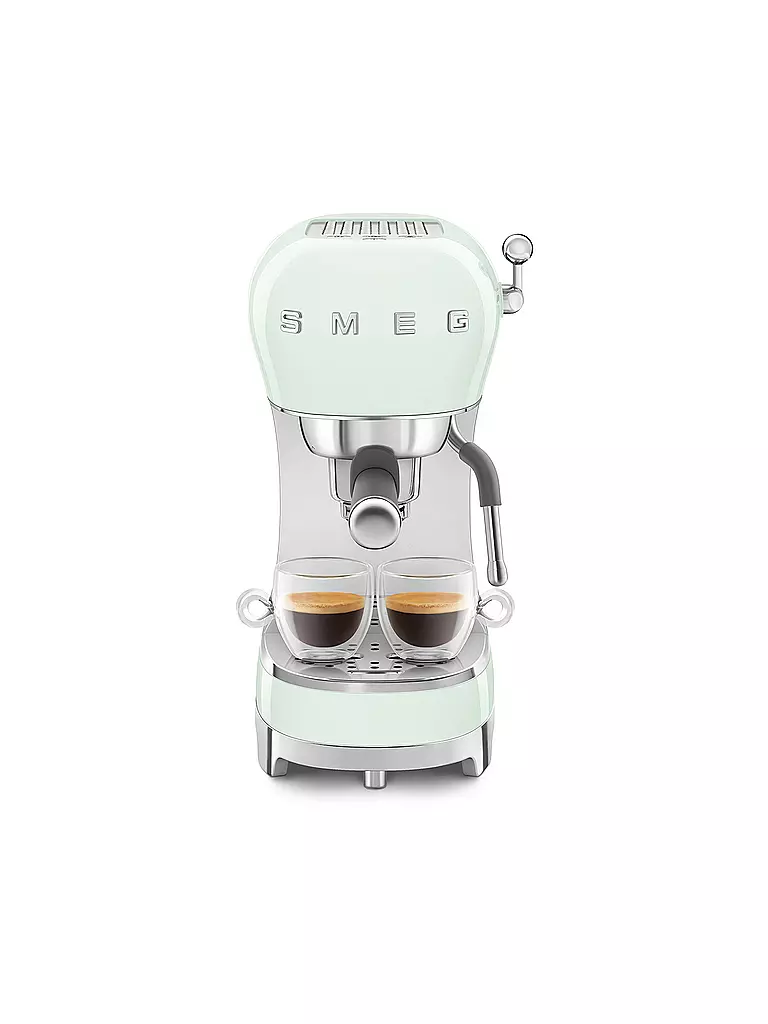 SMEG | Cafetera espresso estilo retro años 50 verde pastel ECF02PGEU | 
