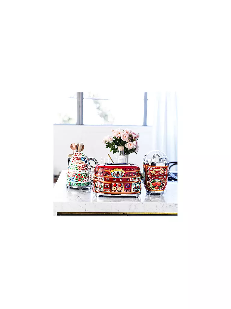 SMEG | Exprimidor "Dolce Gabbana" CJF01DG (Rojo/Decoración) | bunt