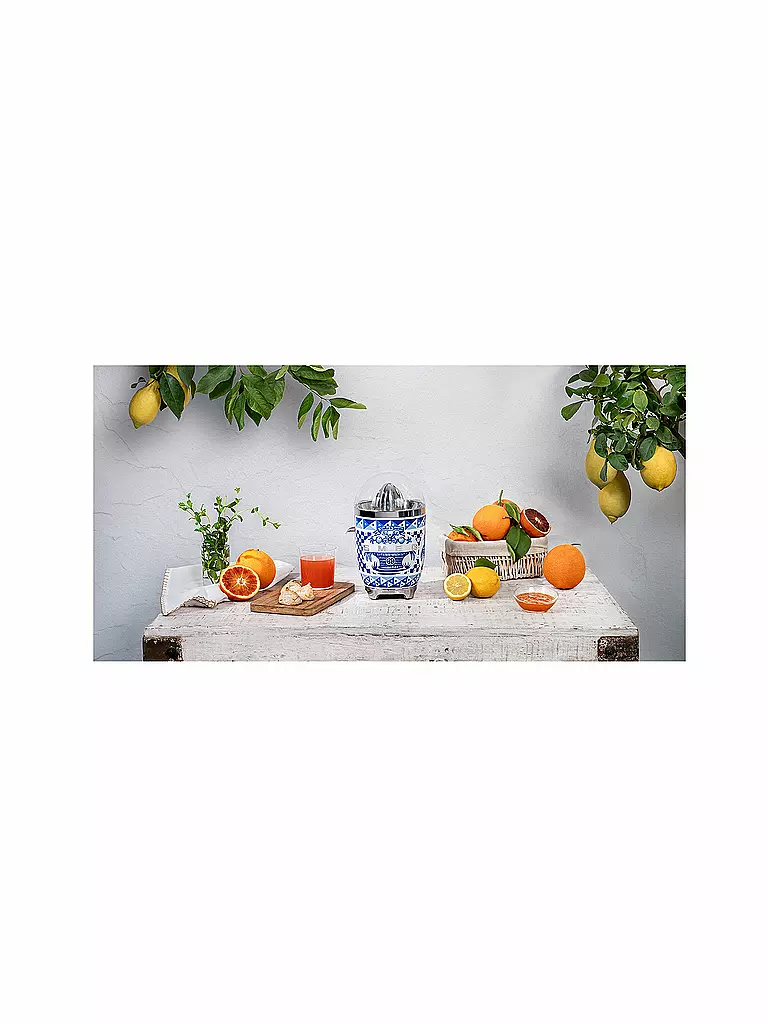 SMEG | Exprimidor de cítricos 700Watt Dolce & Gabbana CJF01DGBEU Blu Mediterraeo | 