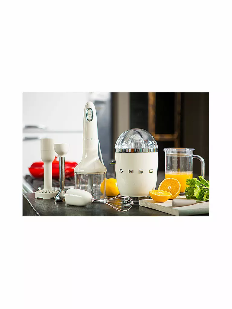 SMEG | Exprimidor de cítricos estilo retro años 50 color crema CJF01CREU | Crema