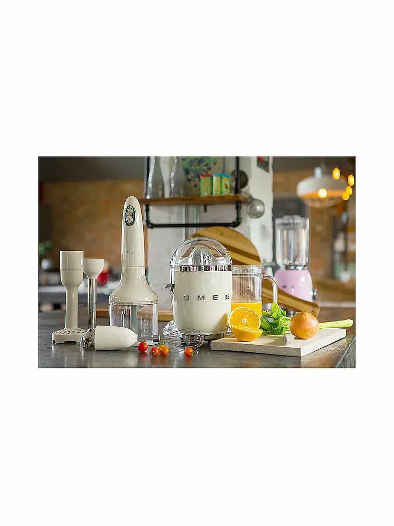 SMEG | Exprimidor de cítricos estilo retro años 50 color crema CJF01CREU | Crema