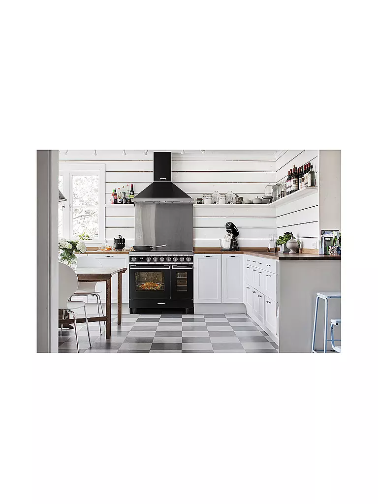 SMEG | Exprimidor de cítricos estilo retro años 50 negro CJF01BLEU |