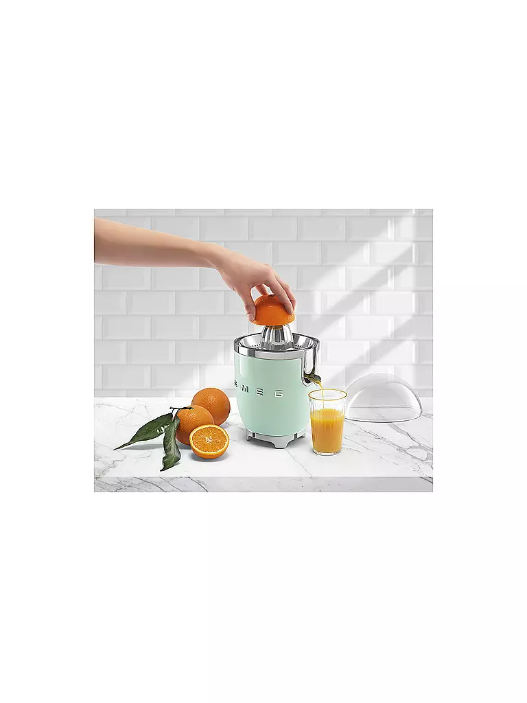 SMEG | Exprimidor de cítricos estilo retro años 50 verde pastel CJF01PGEU | Verde claro