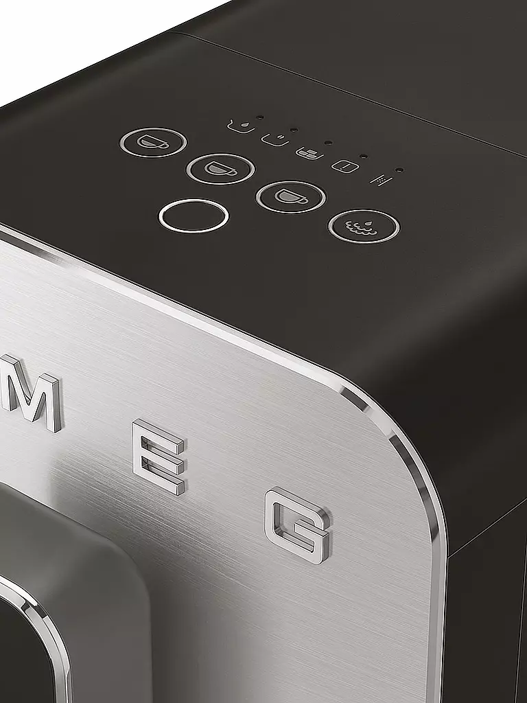 SMEG | Kaffee-Vollautomat Medium 50s Retro Style Schwarz BCC02BLMEU | Negro