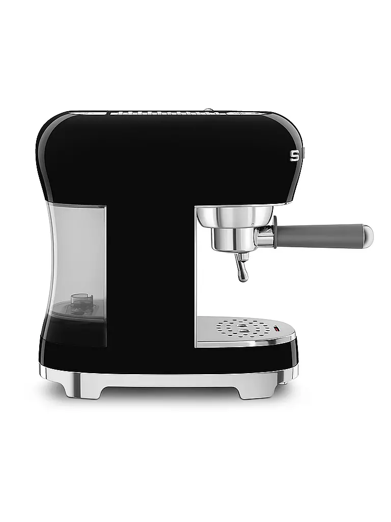 SMEG | Máquina de café espresso estilo retro años 50 negra ECF02BLEU | 