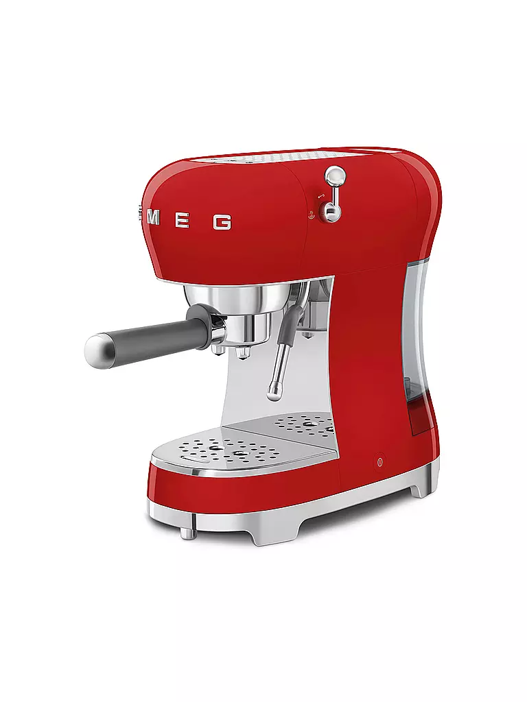 SMEG | Máquina de café espresso estilo retro años 50 roja ECF02BLEU | 