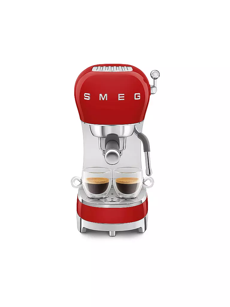SMEG | Máquina de café espresso estilo retro años 50 roja ECF02BLEU | 