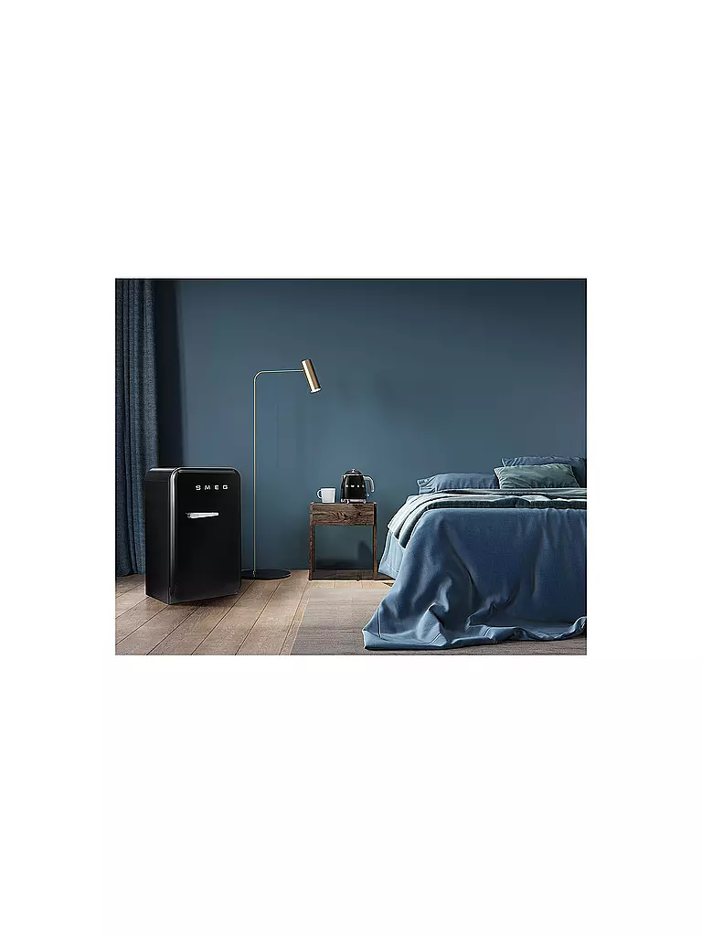 SMEG | Mini hervidor de agua 0,8 l Estilo retro años 50 Negro KLF05BLEU | 