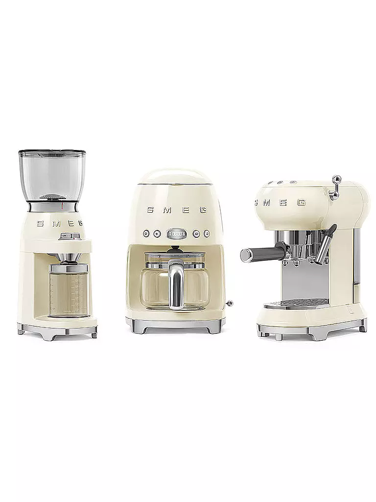 SMEG | Molinillo de café estilo retro años 50 crema CGF01CREU | 