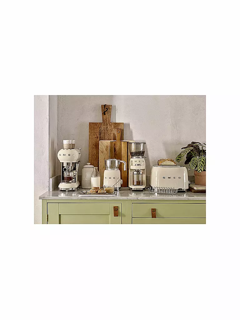 SMEG | Molinillo de café estilo retro años 50 crema CGF01CREU | 
